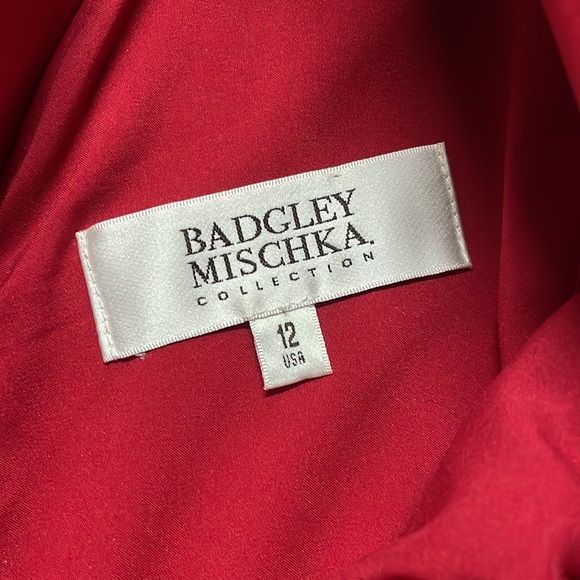 Badgley Mischka Hot Pink Cocktail Dress Size 12 - Picture 5 of 11